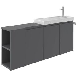 Набор тумбы с раковиной Orka Ferla 80 (Anthracite) Thumb