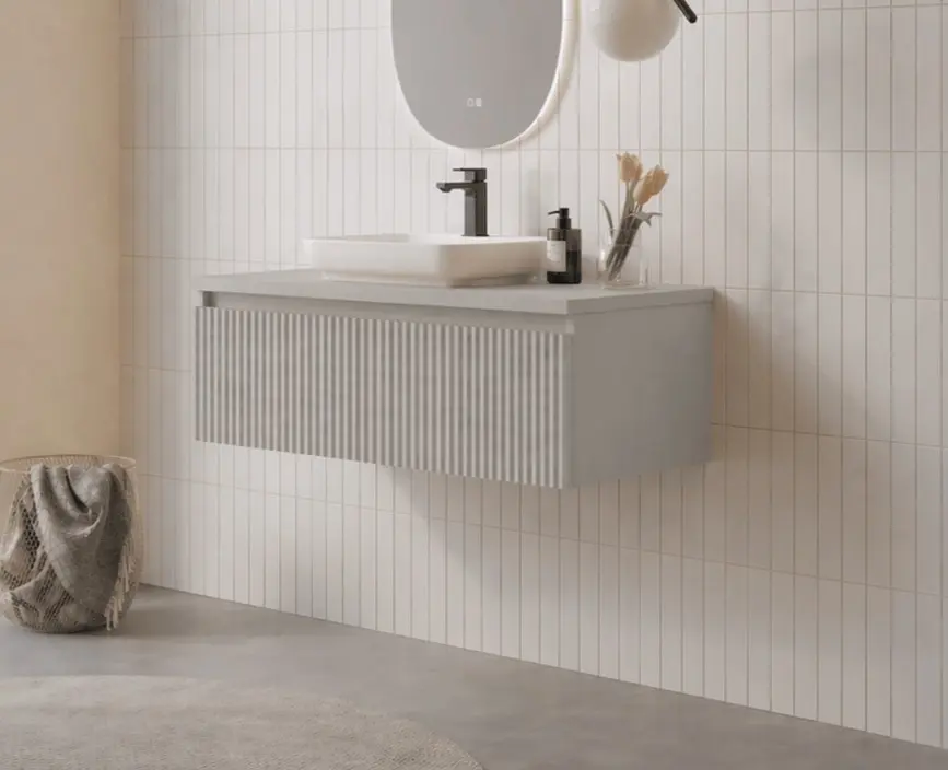 Набор тумбы с раковиной Orka Lentia 100 (Cashmere) - 2