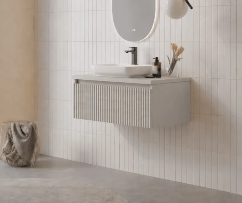 Набор тумбы с раковиной Orka Lentia 80 (Cashmere) - 2