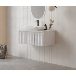 Набор тумбы с раковиной Orka Lentia 80 (White) Thumb