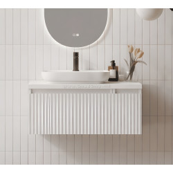 Набор тумбы с раковиной Orka Lentia 80 (White)