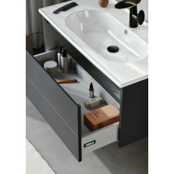 Набор тумбы с раковиной Orka Likya 65 (Antracite) Thumb