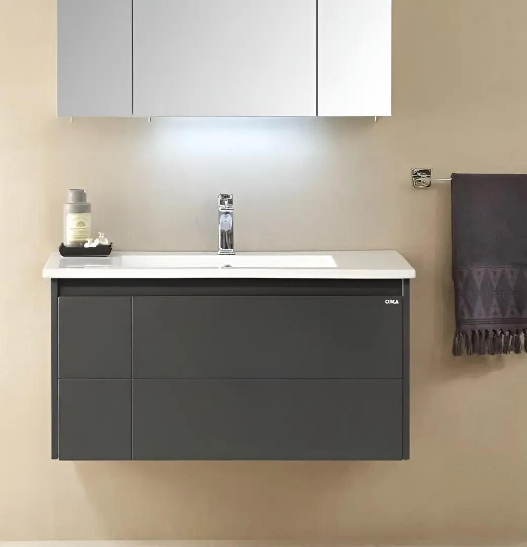 Набор тумбы с раковиной Orka Likya 65 (Antracite)