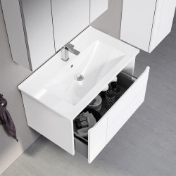 Набор тумбы с раковиной Orka Likya 80 (White) Thumb