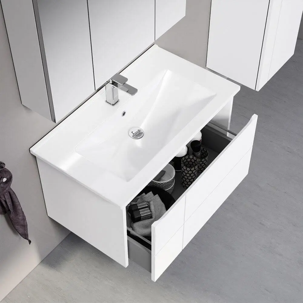 Набор тумбы с раковиной Orka Likya 80 (White) - 2