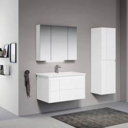 Набор тумбы с раковиной Orka Likya 80 (White Matt) Thumb
