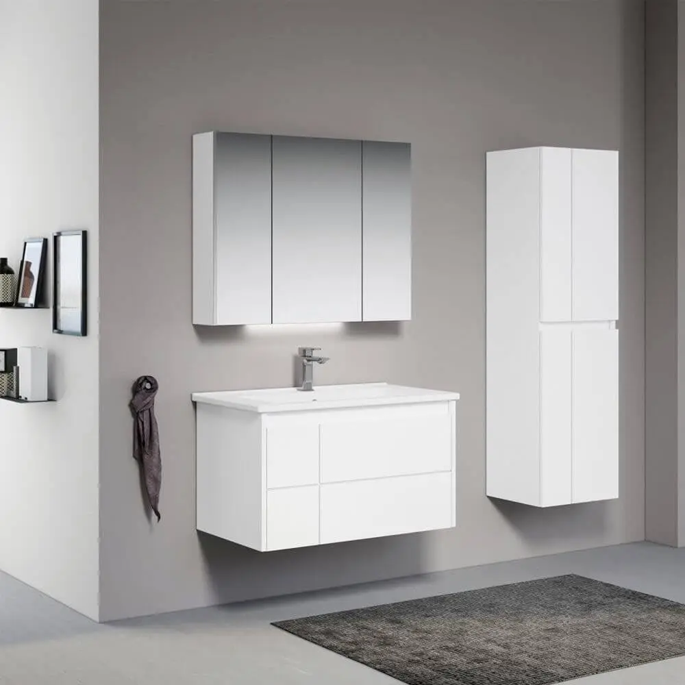 Набор тумбы с раковиной Orka Likya 80 (White Matt) - 4