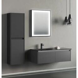 Набор тумбы с раковиной Orka Lisbon 110  (Black Matt) Thumb