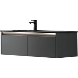 Набор тумбы с раковиной Orka Lisbon 110  (Black Matt)