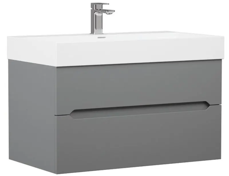 Set dulap cu lavoar Orka Malta 100 (Matt Grey)