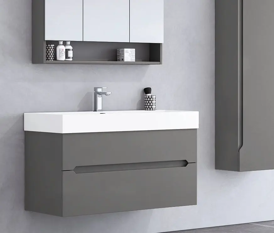 Set dulap cu lavoar Orka Malta 100 (Matt Grey)