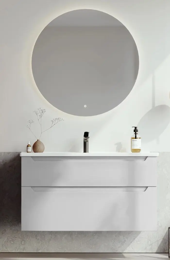 Set dulap cu lavoar Orka Messina 100 (White)