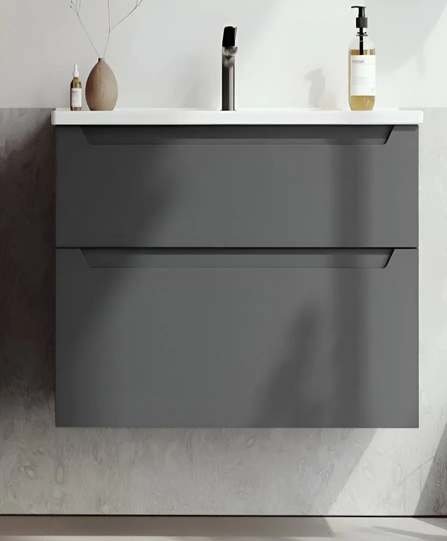 Набор тумбы с раковиной Orka Messina 65 (Anthracite)