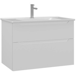 Набор тумбы с раковиной Orka Messina 85 (White) Thumb