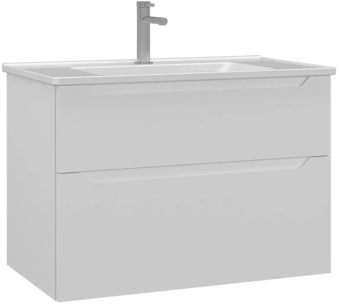 Набор тумбы с раковиной Orka Messina 85 (White) - 2