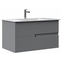 Набор тумбы с раковиной Orka Moonlight 70 (Grey Matt) Thumb