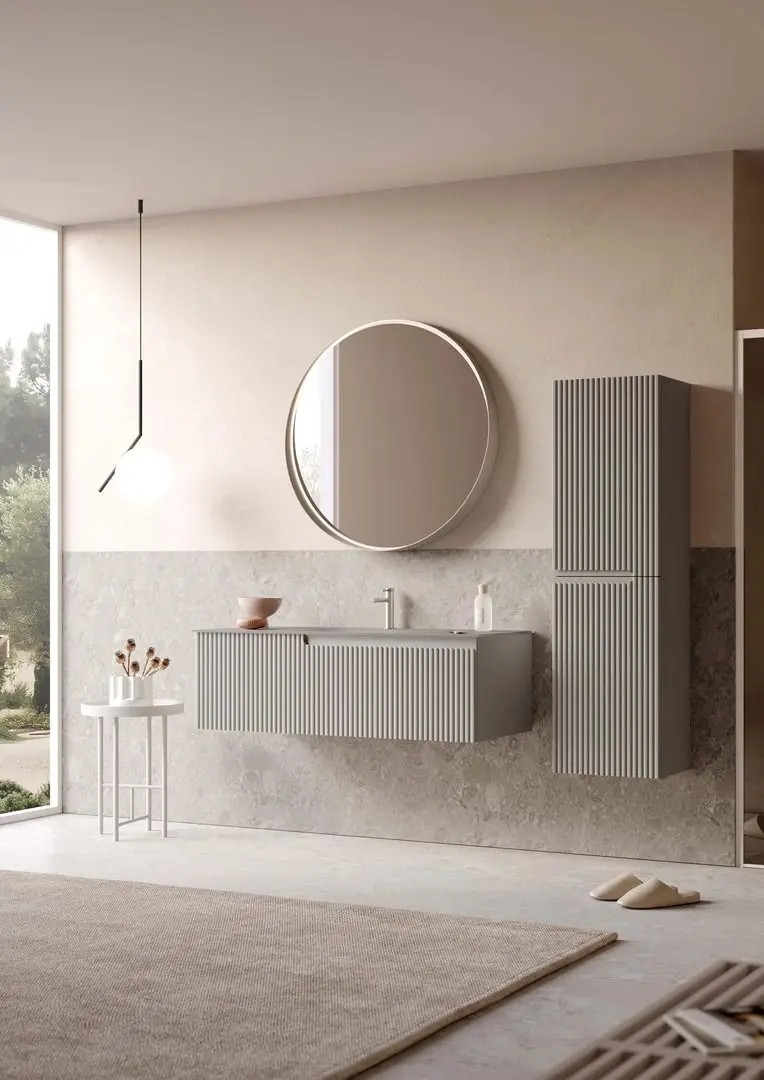 Set dulap cu lavoar Orka Moonlight 70 (Grey Matt)