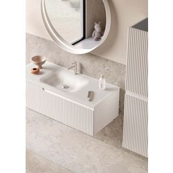 Set dulap cu lavoar Orka Moonlight 70 (White Matt) Thumb