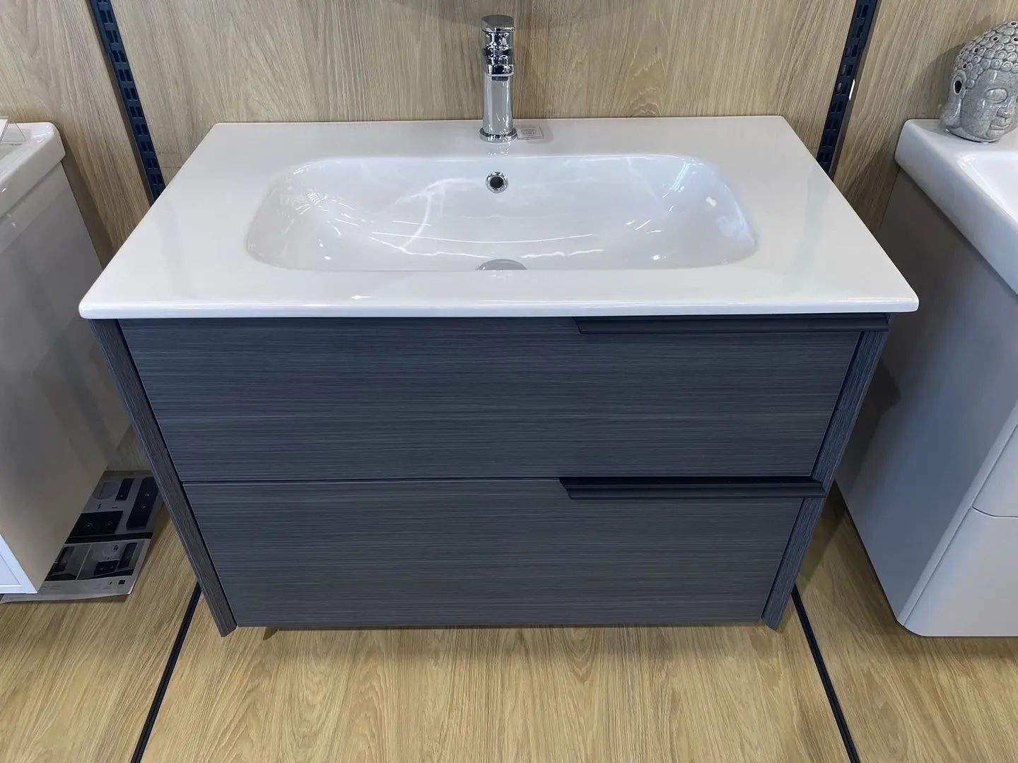 Набор тумбы с раковиной Orka Noventa 80 (Metalic Anthracite) - 5