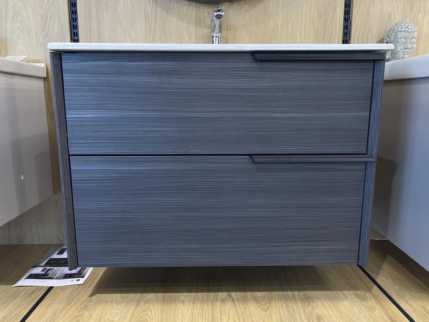 Набор тумбы с раковиной Orka Noventa 80 (Metalic Anthracite)