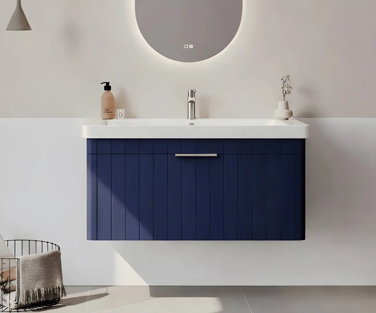 Set dulap cu lavoar Orka Procida 105 (Matte Navy Blue)