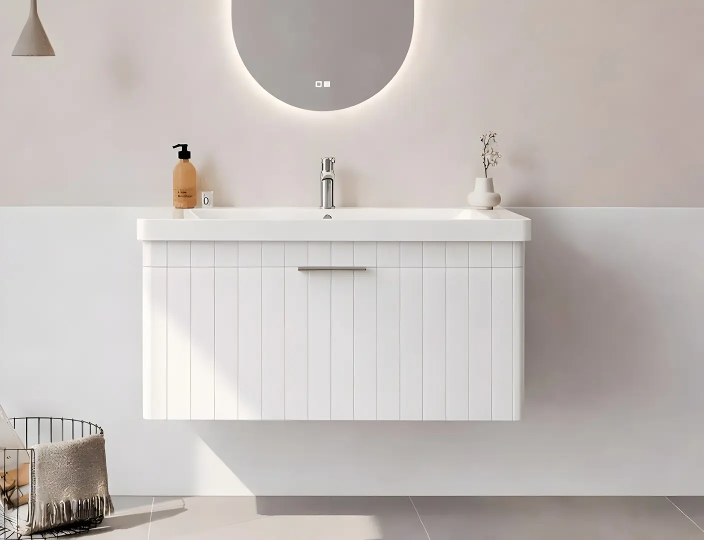 Набор тумбы с раковиной Orka Procida 105 (White)