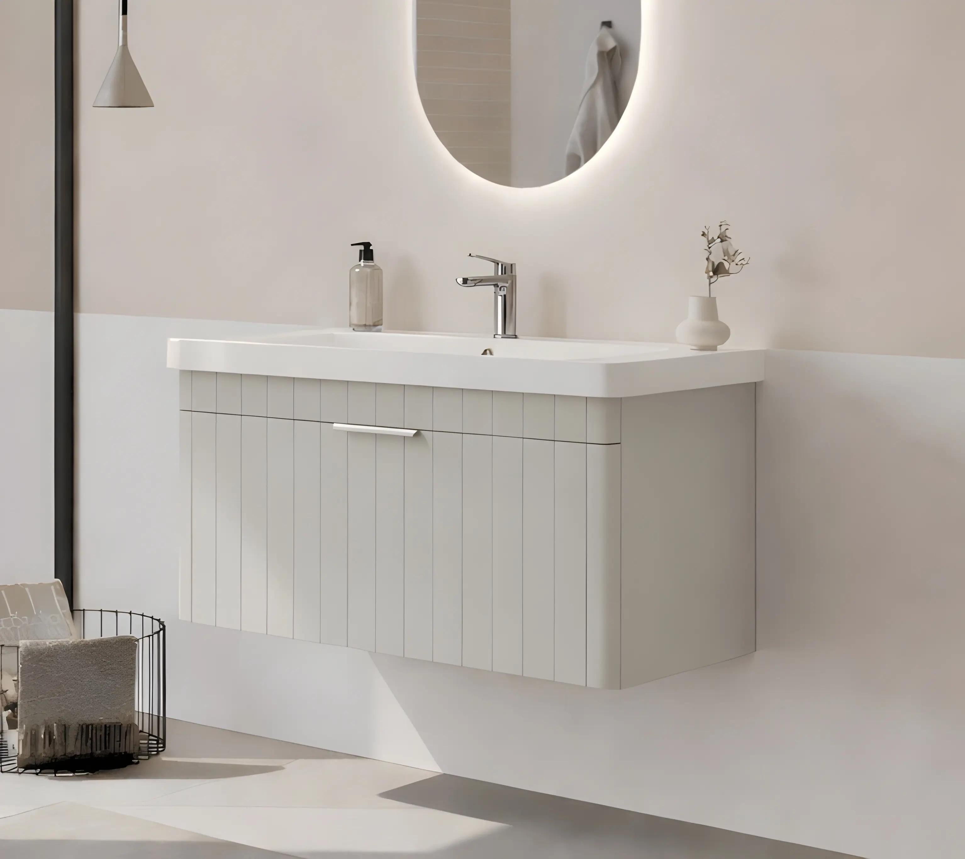 Набор тумбы с раковиной Orka Procida 80 (Cashmere) - 2
