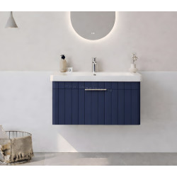 Set dulap cu lavoar Orka Procida 80 (Matte Navy Blue)