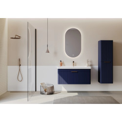 Set dulap cu lavoar Orka Procida 80 (Matte Navy Blue) Thumb