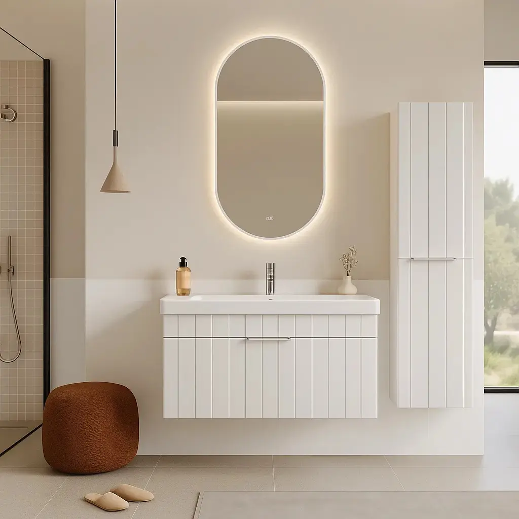 Set dulap cu lavoar Orka Procida 80 (White)