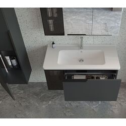 Set dulap cu lavoar Orka Pure 100 (Anthracite) Thumb