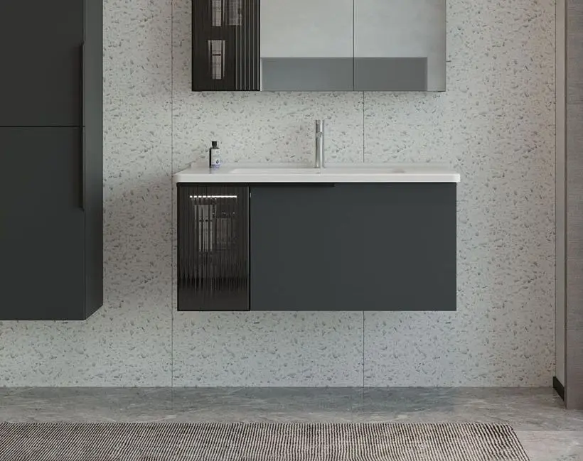 Set dulap cu lavoar Orka Pure 100 (Anthracite)