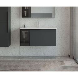 Set dulap cu lavoar Orka Pure 80 (Anthracite)