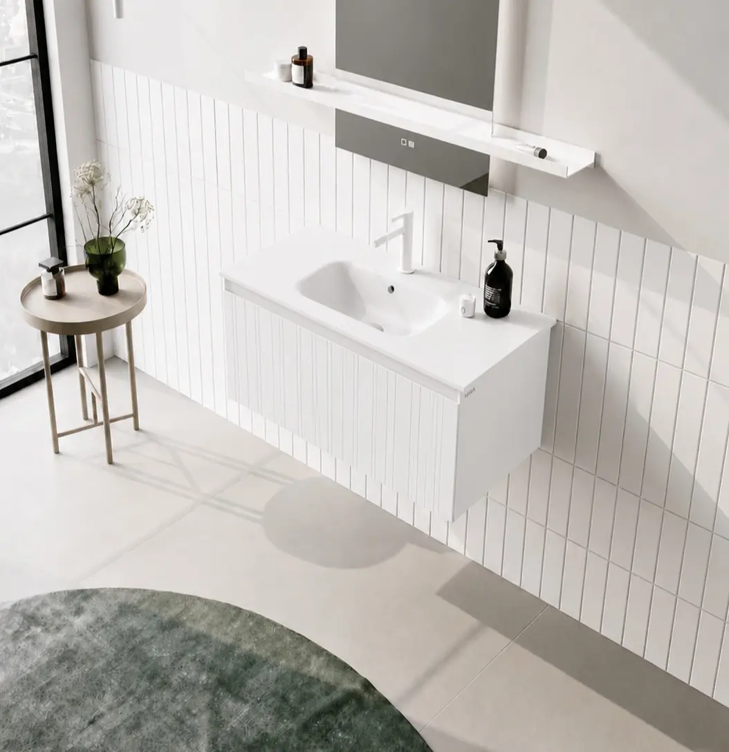 Set dulap cu lavoar Orka Salina 100 (White) - 3