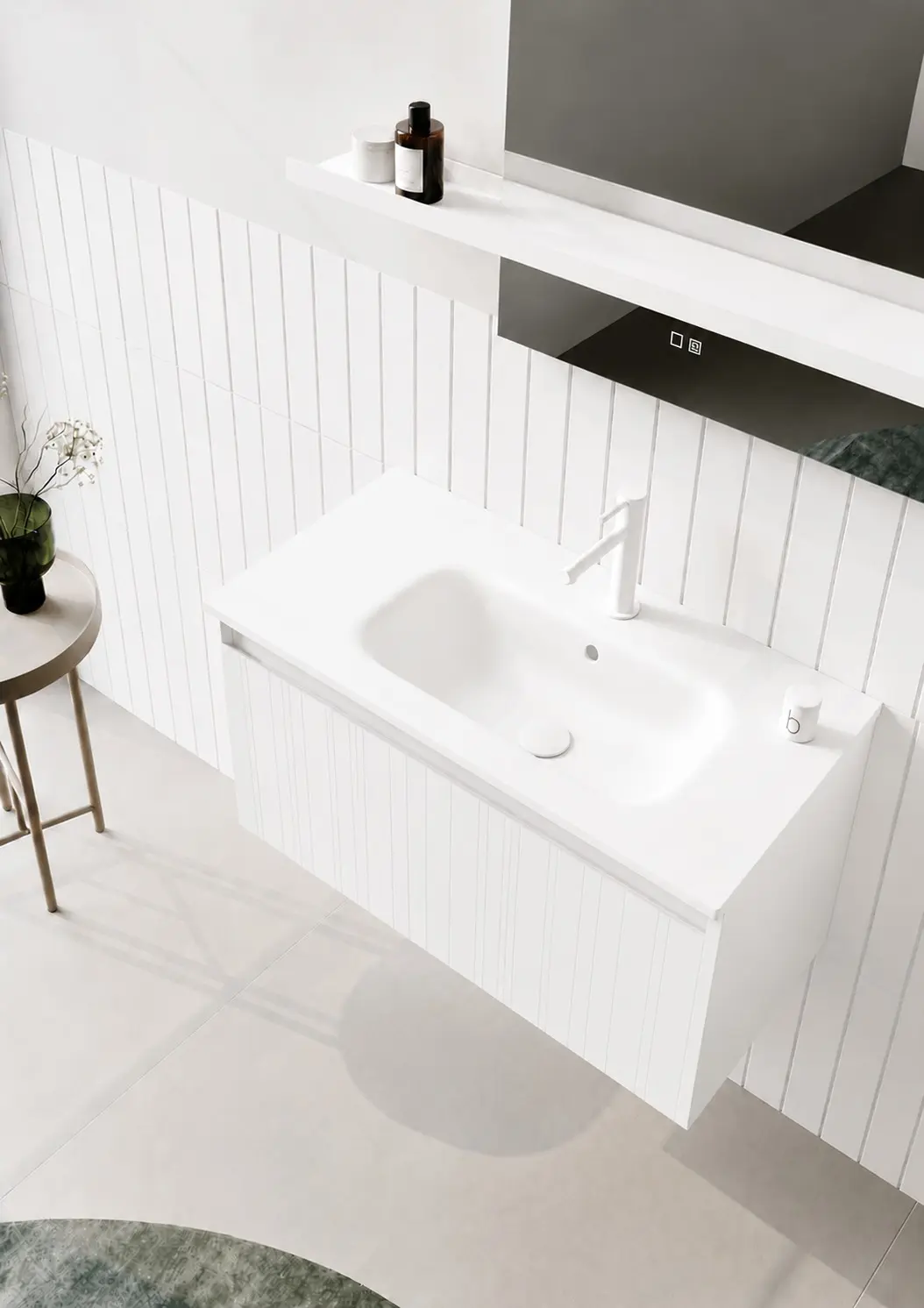 Set dulap cu lavoar Orka Salina 100 (White) - 4