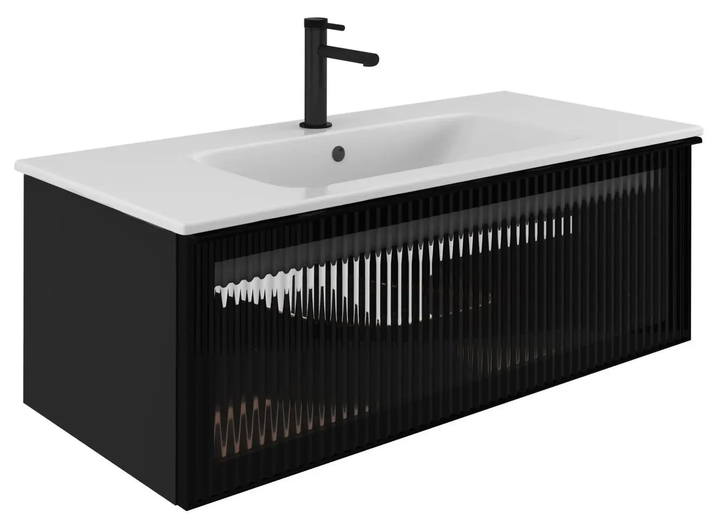 Set dulap cu lavoar Orka Urban 101 (Black)