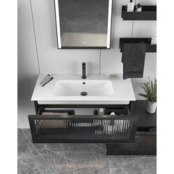 Set dulap cu lavoar Orka Urban 101 (Black) Thumb