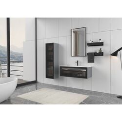 Set dulap cu lavoar Orka Urban 81 (Black) Thumb