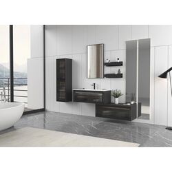 Set dulap cu lavoar Orka Urban 81 (Black) Thumb