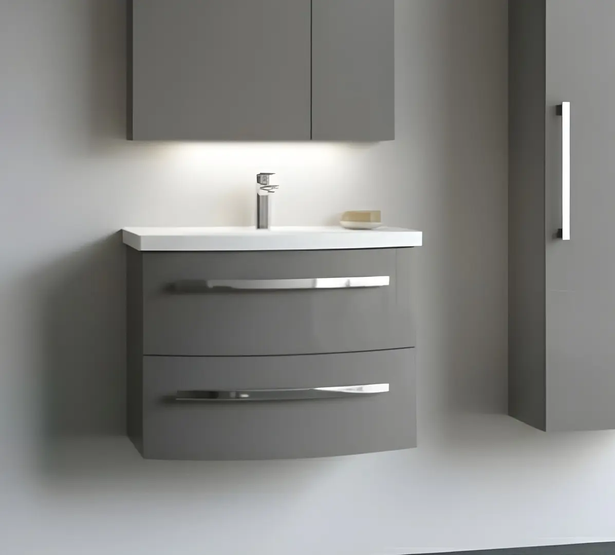 Набор тумбы с раковиной Orka Urla 70 (Grey)
