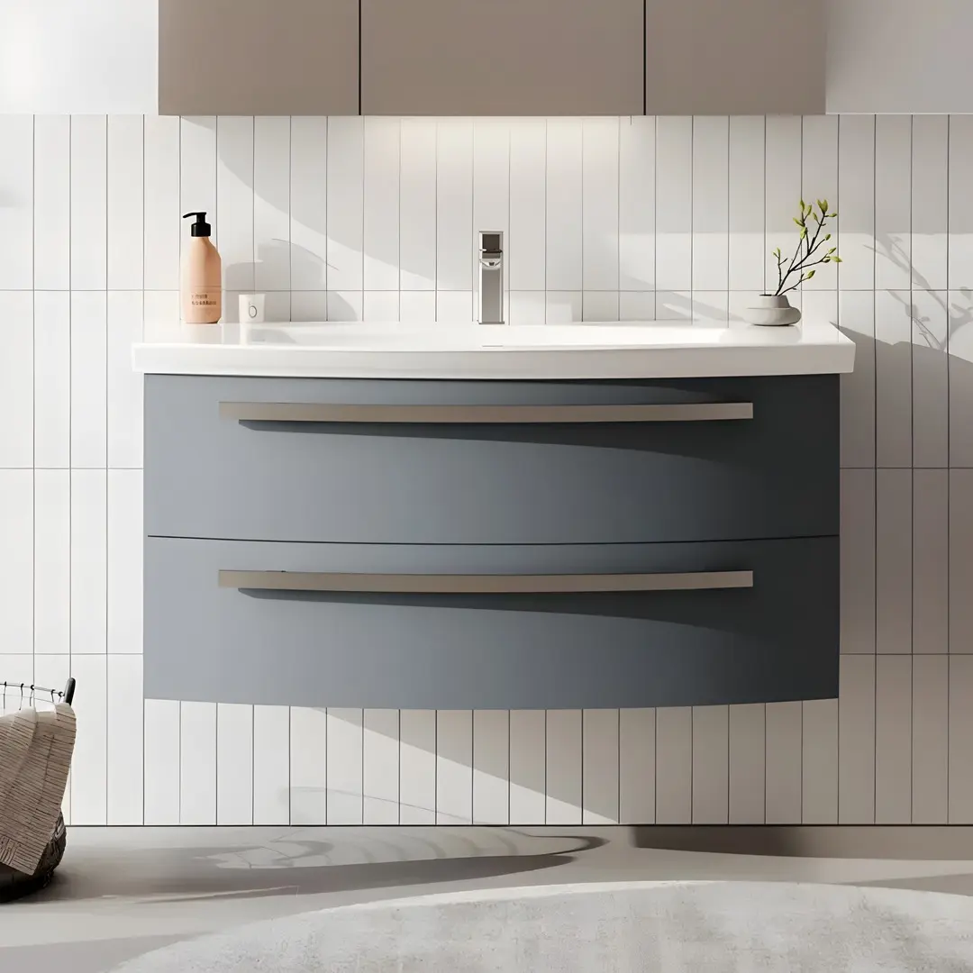 Набор тумбы с раковиной Orka Urla 90 (Anthracite)