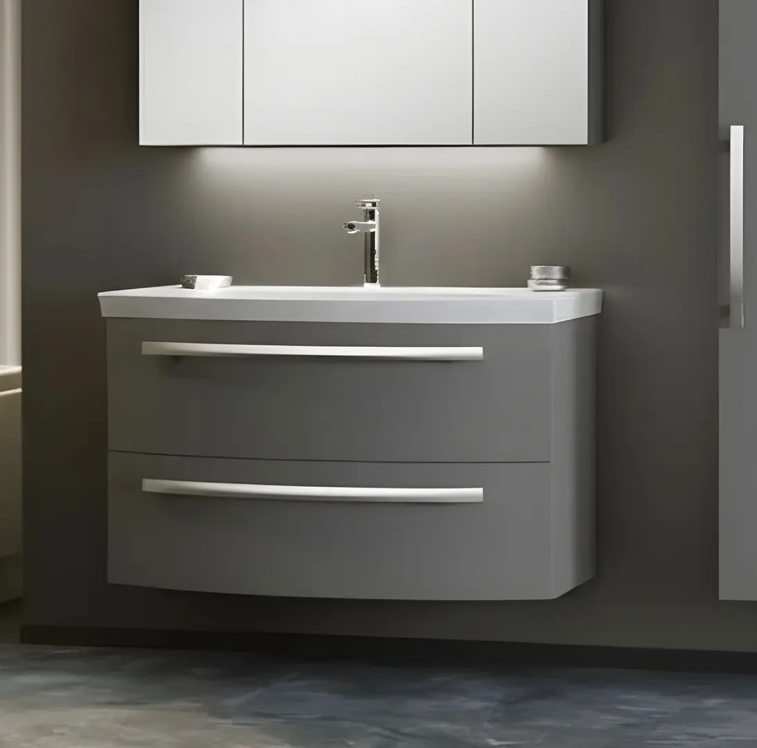 Набор тумбы с раковиной Orka Urla 90 (Grey)