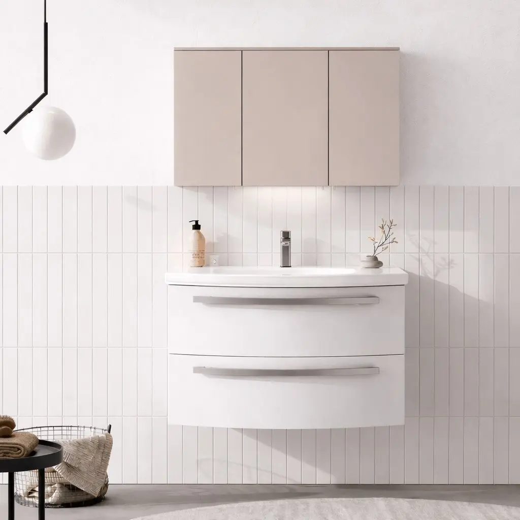 Набор тумбы с раковиной Orka Urla 90 (White) - 5