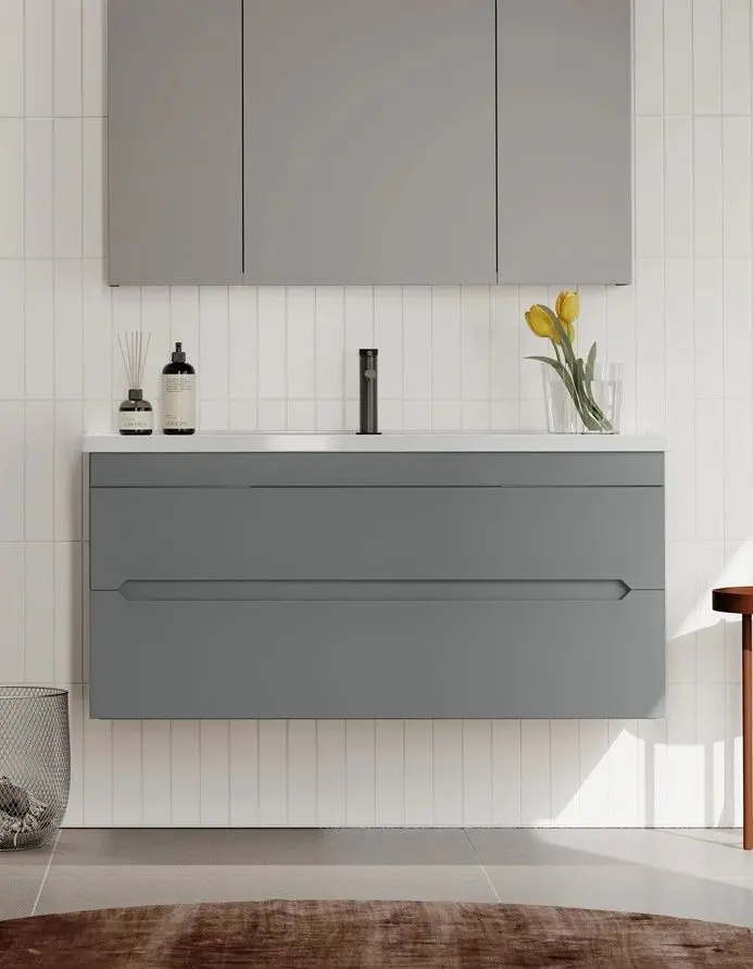 Набор тумбы с раковиной Orka Varna 100 (Matt Grey)