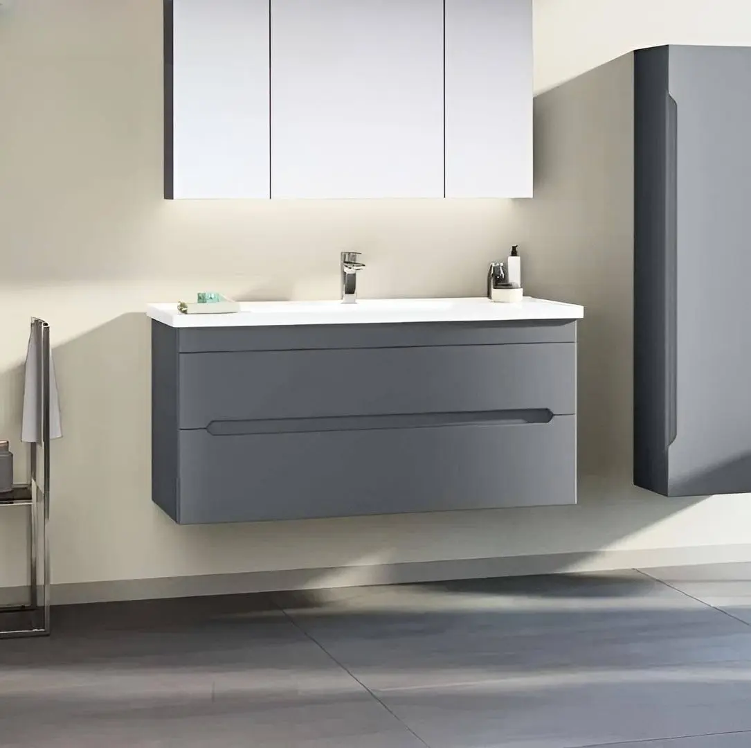 Set dulap cu lavoar Orka Varna 120 (Grey Matt)
