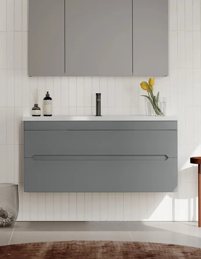 Set dulap cu lavoar Orka Varna 80 (Matt Grey)