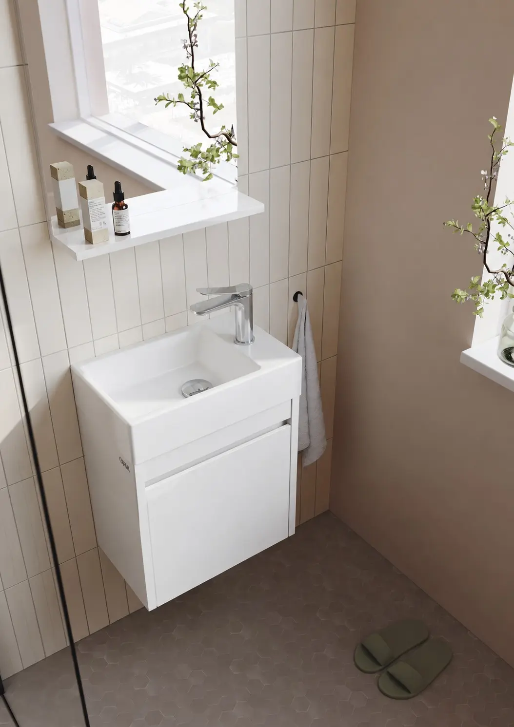 Набор тумбы с раковиной Orka Yedisu 45 (White) - 3