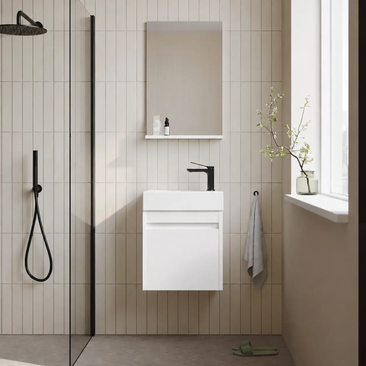 Набор тумбы с раковиной Orka Yedisu 45 (White) - 5