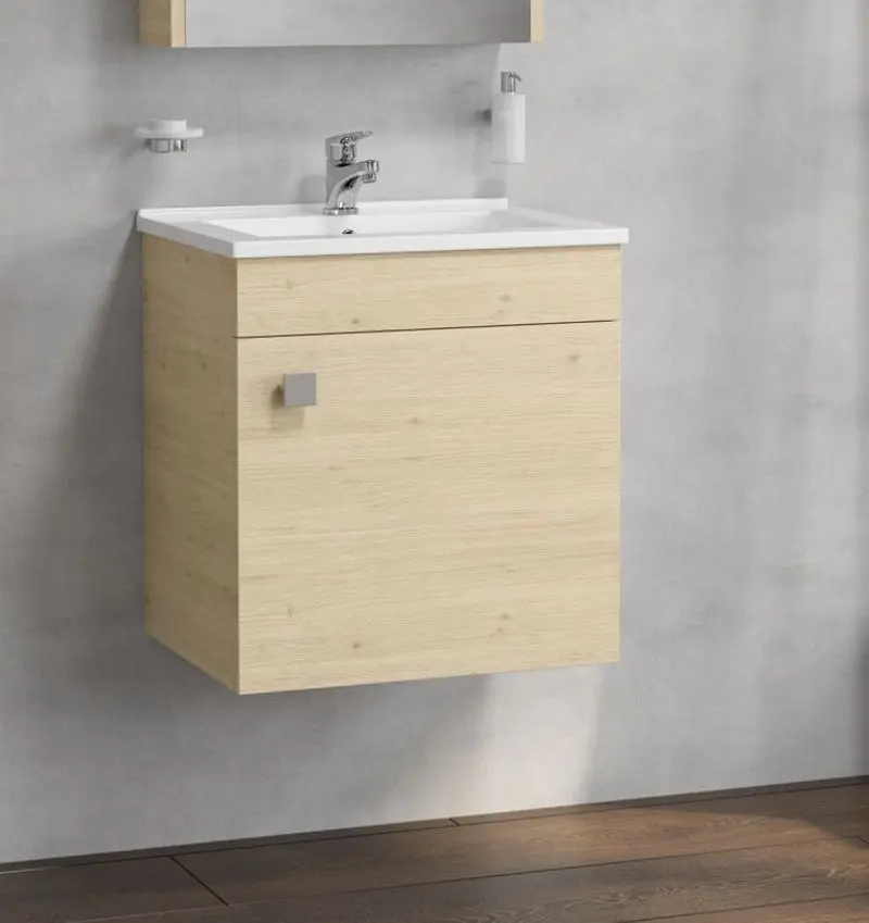 Set dulap cu lavoar RJ Atlas RJFU005-10OK (Oak)