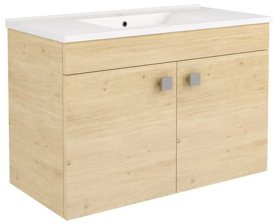 Set dulap cu lavoar RJ Atlas RJFU005-12OK (Oak) - 2